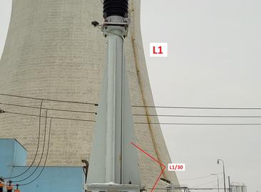 Dismantling of electrical equipment from the 400 kV substation at the Mělník power plant